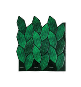 Leafy Emerald Green Peel And Stick Wall Tile | Kitchen Backsplash Tiles
